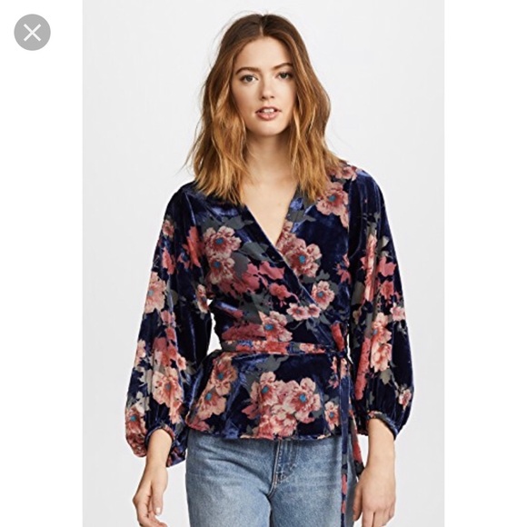 Yumi Kim Tops - Yumi Kim velvet wrap top